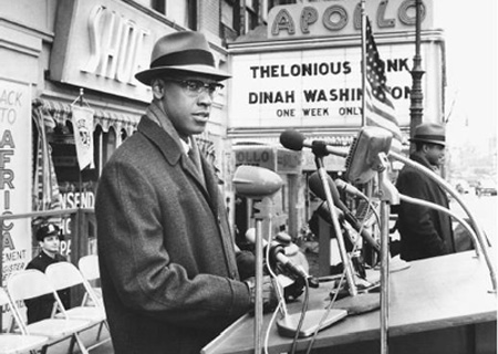 Denzel Washington as Malcolm X