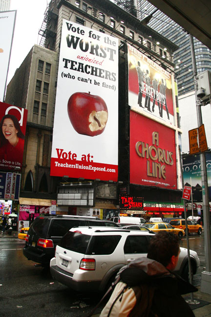 Teachers Exposed Times Square A picture I took of the Teachers Exposed ad in Times Square, NYC