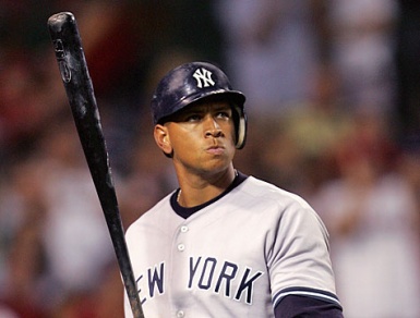 alex rodriguez at bat