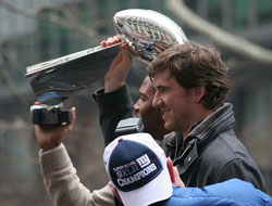 elimanningparade2 Eli Manning at Champions Parade