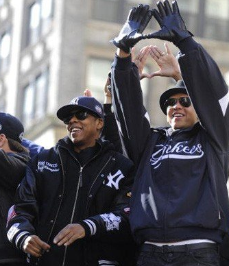 Alex Rodriguez and Jay-Z Alex Rodriguez and Jay-Z at the Yankees Victory Parade, 2009