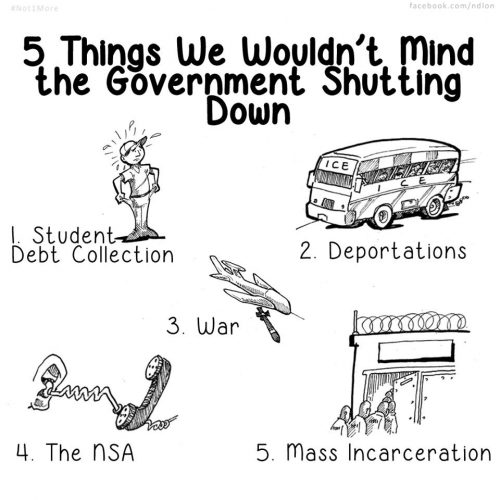 Five Things We Wouldn't Mind The Government Shutting Down
